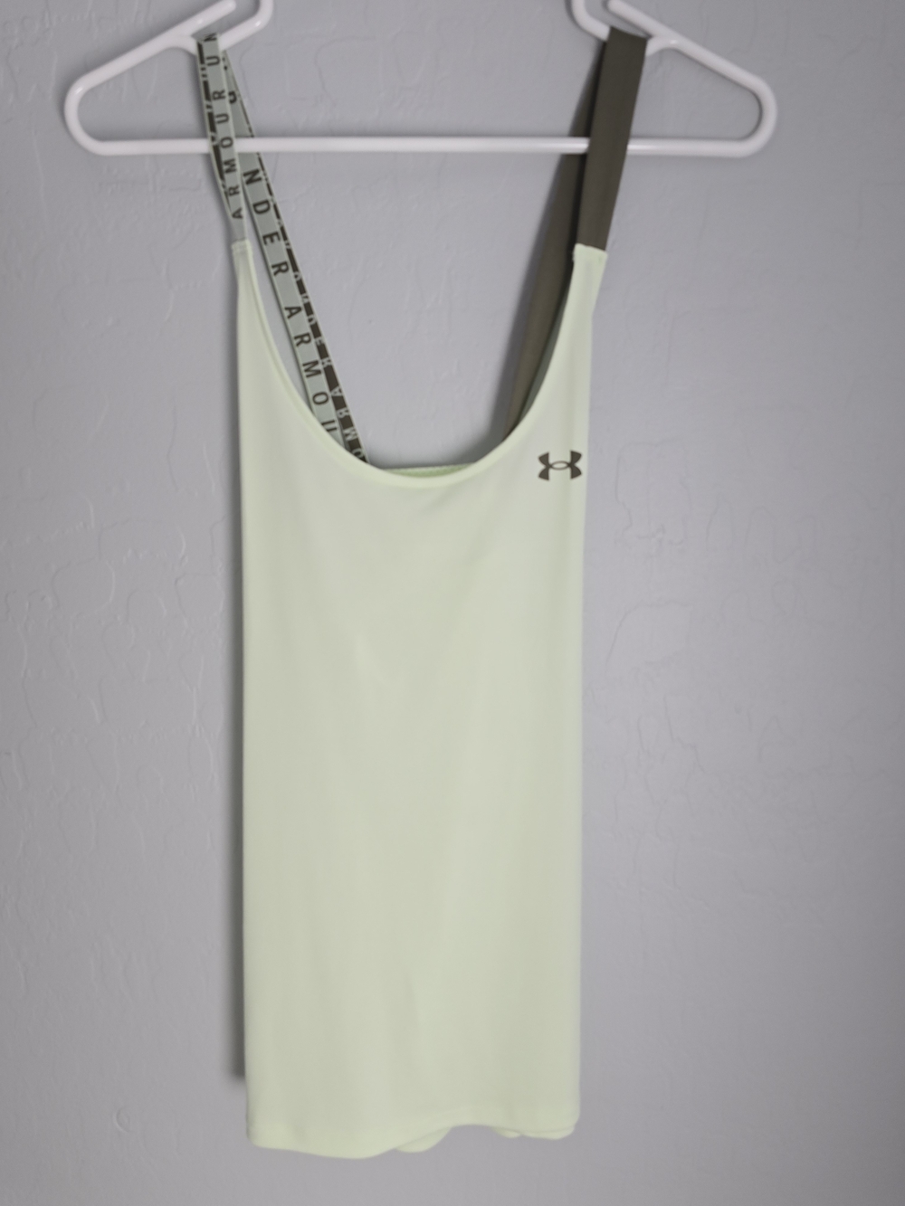 Under Armour Pale Mint Athletic Tank Dress with Olive Strap
